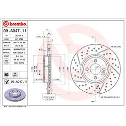 Tarcze Brembo - 09.A047.11