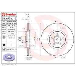 Tarcze Brembo - 09.A728.10