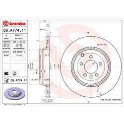 Tarcze Brembo - 09.A774.11
