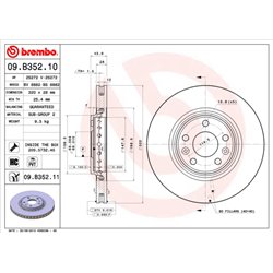 Tarcze Brembo - 09.B352.10