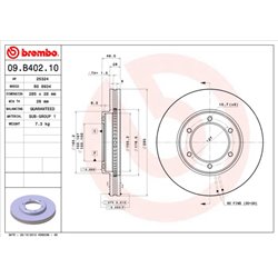 Tarcze Brembo - 09.B402.10