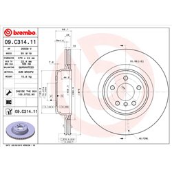 Tarcze Brembo - 09.C314.11