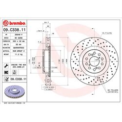 Tarcze Brembo - 09.C338.11