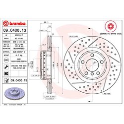 Tarcze Brembo - 09.C400.13