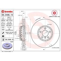 Tarcze Brembo - 09.C406.13