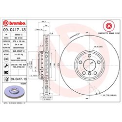 Tarcze Brembo - 09.C417.13