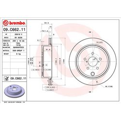 Tarcze Brembo - 09.C662.11