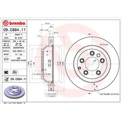 Tarcze Brembo - 09.C884.11