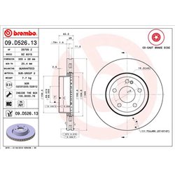 Tarcze Brembo - 09.D526.13