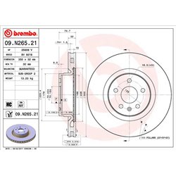 Tarcze Brembo - 09.N265.21