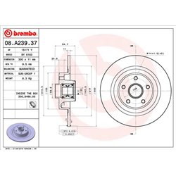 Tarcze Brembo - 08.A239.37