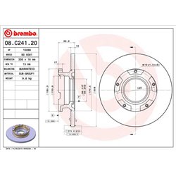 Tarcze Brembo - 08.C241.20