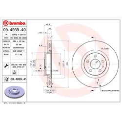Tarcze Brembo - 09.4939.40