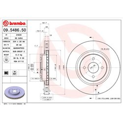 Tarcze Brembo - 09.5486.50