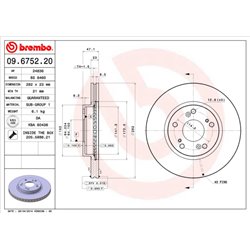 Tarcze Brembo - 09.6752.20