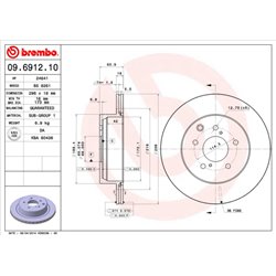 Tarcze Brembo - 09.6912.10