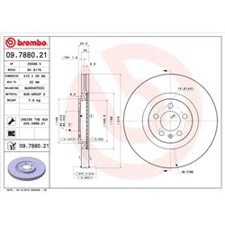 Tarcze Brembo - 09.7880.21
