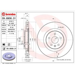 Tarcze Brembo - 09.8906.31