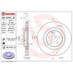 Tarcze Brembo - 09.A731.21