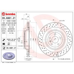 Tarcze Brembo - 09.A961.21