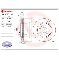 Tarcze Brembo - 09.B560.10