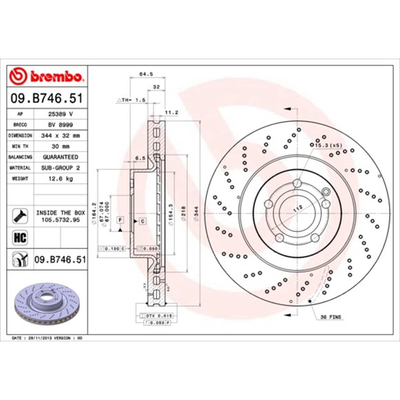Tarcze Brembo - 09.B746.51