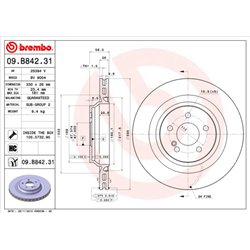 Tarcze Brembo - 09.B842.31