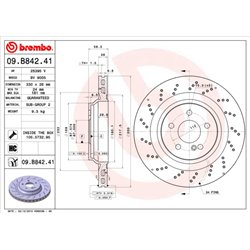 Tarcze Brembo - 09.B842.41