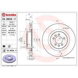 Tarcze Brembo - 09.B858.11