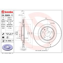 Tarcze Brembo - 09.B969.11