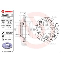 Tarcze Brembo - 09.C085.11