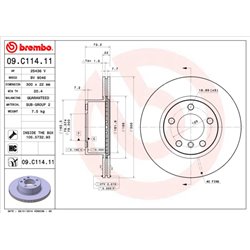 Tarcze Brembo - 09.C114.11