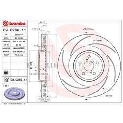 Tarcze Brembo - 09.C266.11