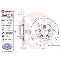 Tarcze Brembo - 09.C549.21