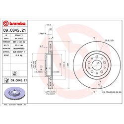 Tarcze Brembo - 09.C645.21