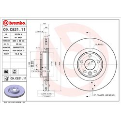 Tarcze Brembo - 09.C821.11