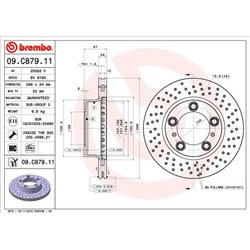 Tarcze Brembo - 09.C879.11