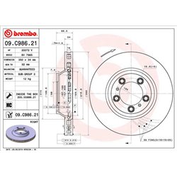 Tarcze Brembo - 09.C986.21