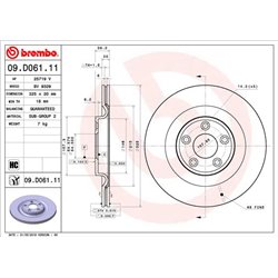 Tarcze Brembo - 09.D061.11