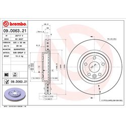 Tarcze Brembo - 09.D063.21