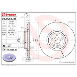 Tarcze Brembo - 09.D064.21