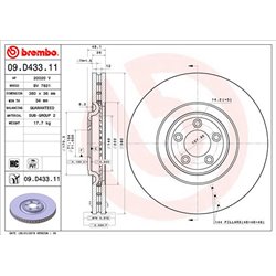 Tarcze Brembo - 09.D433.11