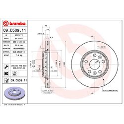 Tarcze Brembo - 09.D509.11