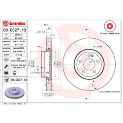 Tarcze Brembo - 09.D527.13
