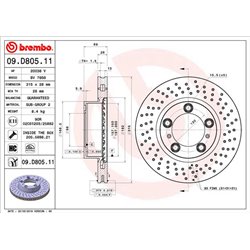 Tarcze Brembo - 09.D805.11