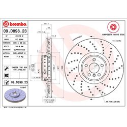 Tarcze Brembo - 09.D898.23