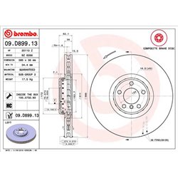 Tarcze Brembo - 09.D899.13