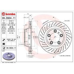 Tarcze Brembo - 09.D934.11