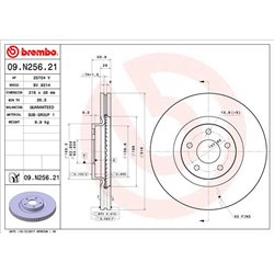 Tarcze Brembo - 09.N256.21