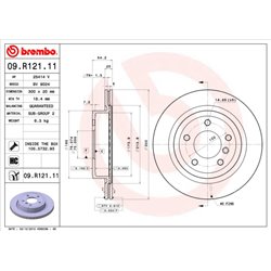 Tarcze Brembo - 09.R121.11